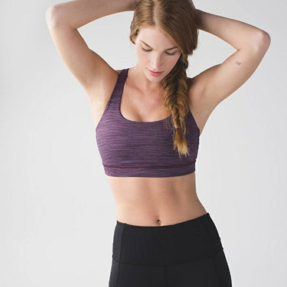 Lululemon Energy Bra "Wee Are From Space Plum"